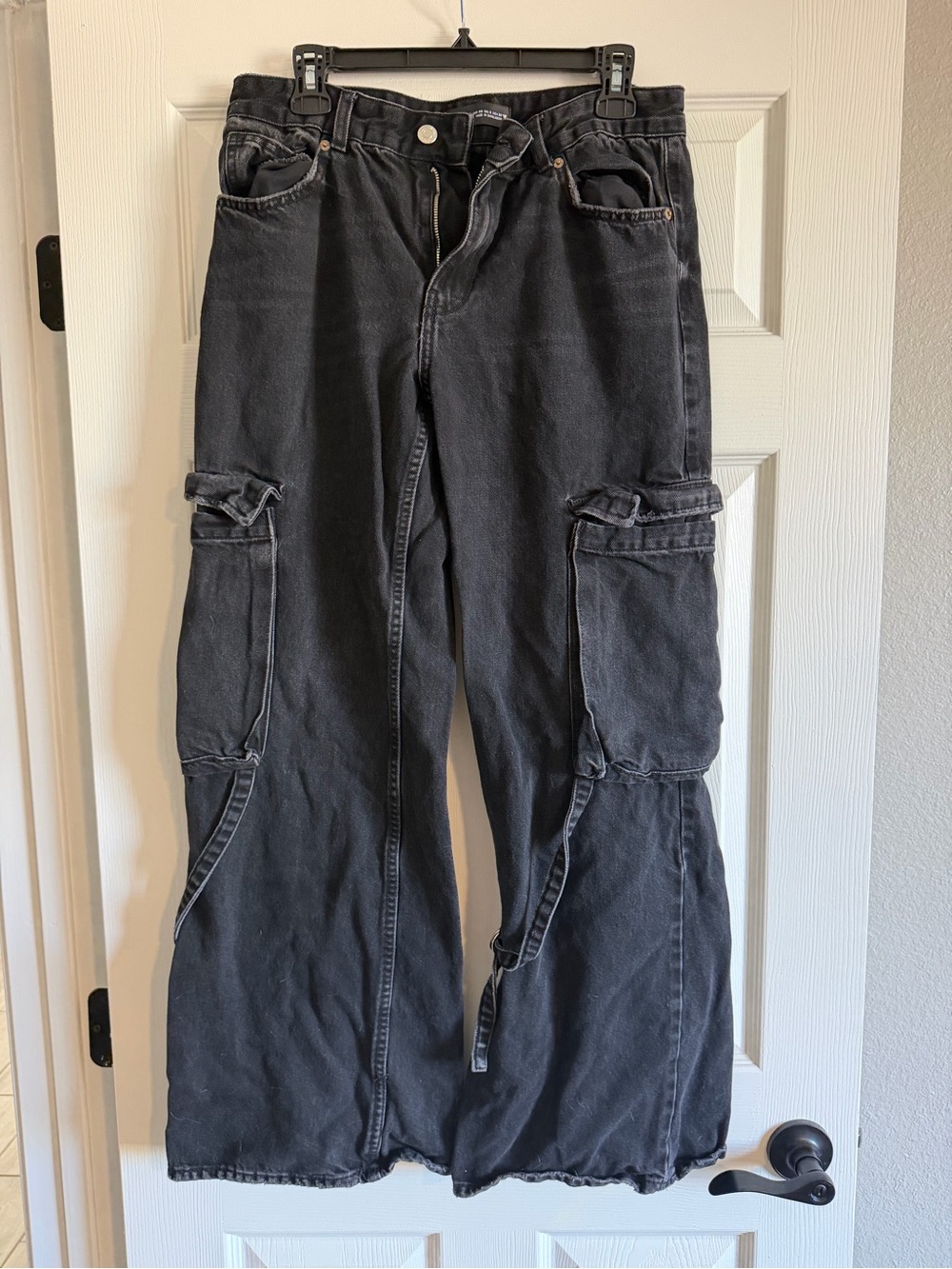 Zara Black Wide Leg Jeans